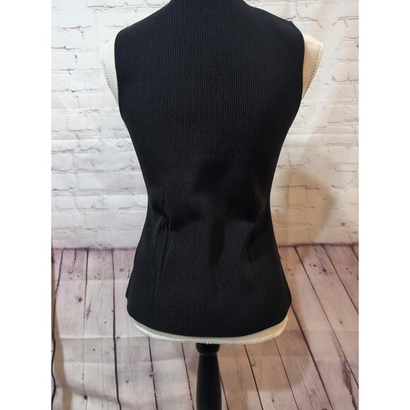 ALEXANDER WANG Black Ribbed Sweater Knit Sleeveless Top Size L Designer Women - Picture 15 of 16